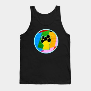 Paw Power Circle Design Tank Top